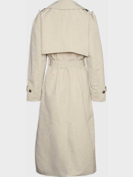 Women's Ecru Trench Coat