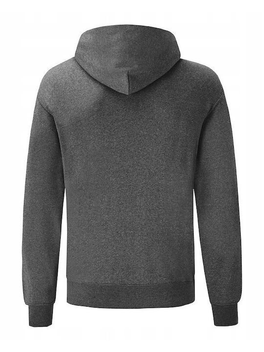 Fruit of the Loom Unisex Διαφημιστικό Φούτερ Μακρυμάνικο Dark Heather Grey
