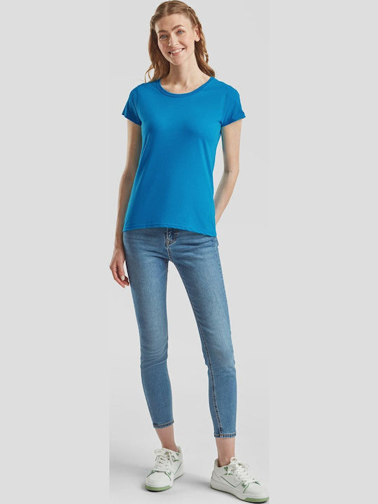 Fruit of the Loom Valueweight Unisex Short Sleeve Promotional T-Shirt Azure Blue