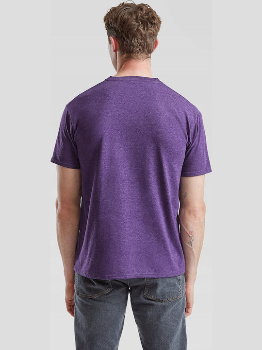Fruit of the Loom Valueweight Unisex Short Sleeve Promotional T-Shirt Heather Purple