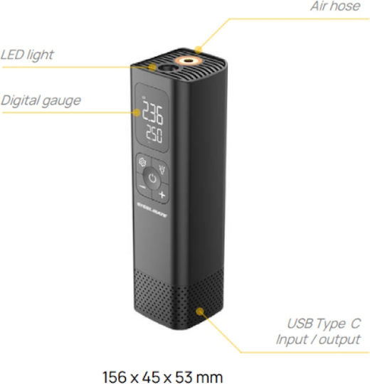 Steelmate Mini Τρόμπα Αέρος Χεριού
