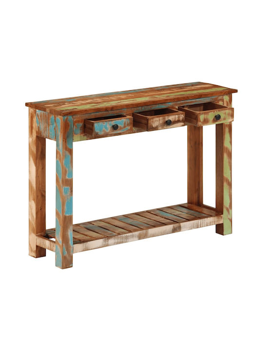 Solid Wood Console Table Coffee L110xW30xH76cm