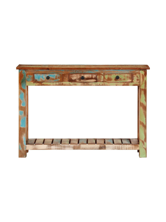 Solid Wood Console Table Coffee L110xW30xH76cm