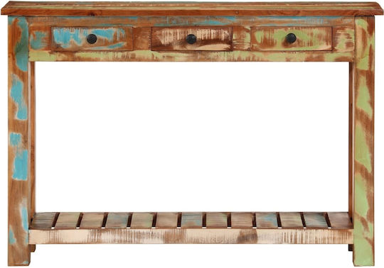 Solid Wood Console Table Coffee L110xW30xH76cm