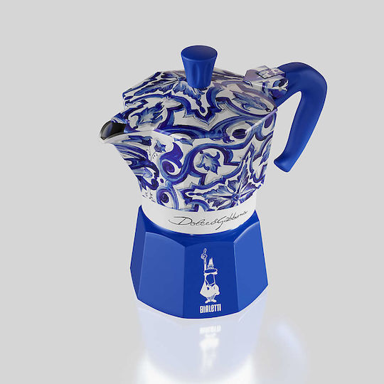 Bialetti Moka Cafetieră Pentru Plită Albastră