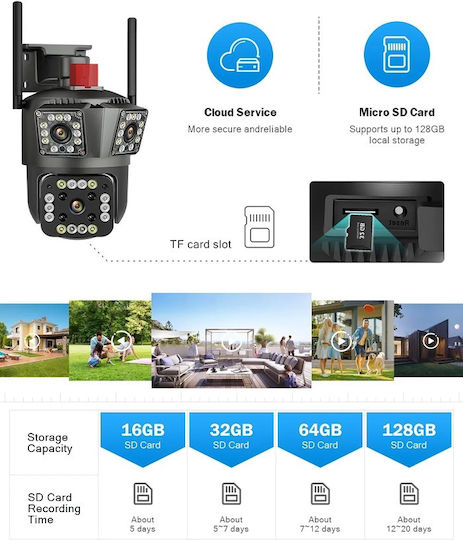 ACP Triple IP Triple Κάμερα Παρακολούθησης Full HD 1080p Αδιάβροχη με Αμφίδρομη Επικοινωνία και Φακό 3.6mm