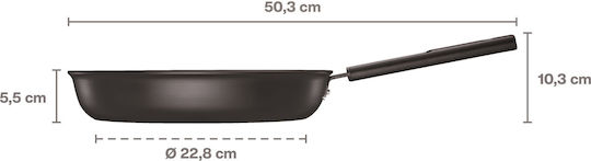 Fiskars Hard Face Aluminum Pan with Lid with Non-Stick Interior Coating 28cm
