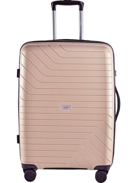 Lavor Βαλίτσες Ταξιδιού Σκληρές Beige με 4 Ρόδες Σετ 3τμχ