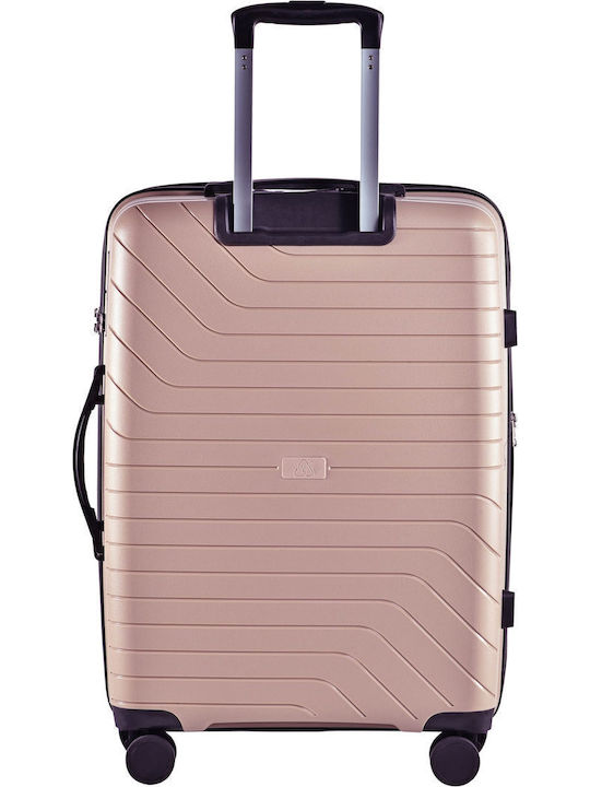 Lavor Βαλίτσες Ταξιδιού Σκληρές Beige με 4 Ρόδες Σετ 3τμχ
