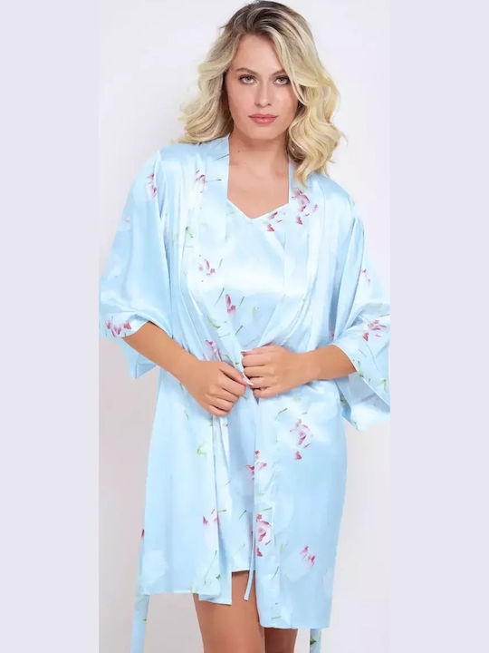 Bonatti Summer Women's Robe Light Blue Sorella