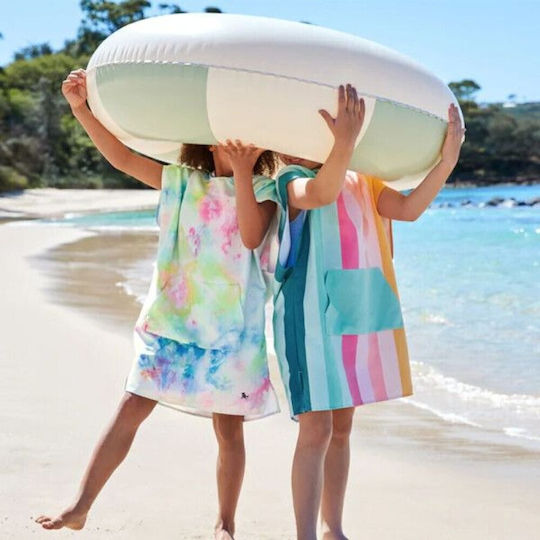 Dock & Bay Παιδικό Πόντσο Quickdry Μικροϊνες Κολυμβητήριο & Παραλία Coastal Candy Microfiber 3-5 Ετών 66x49εκ