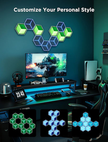 Govee Gaming Wall Glide Hexa Ultra Light Panels 7pcs Eu H606a