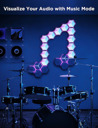 Govee Gaming Wall Glide Hexa Ultra Light Panels 7pcs Eu H606a