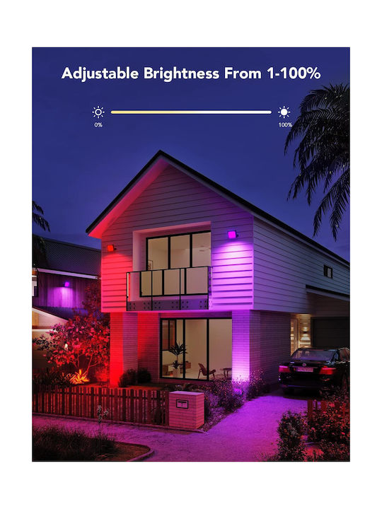 Govee Außen LED RGBICWW Smarte Flutlicht 4er Pack H7060