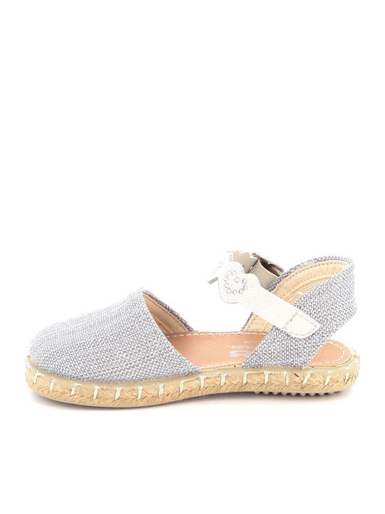 Espadrile pentru copii fată Conguitos culoare argintie Ossh145076s