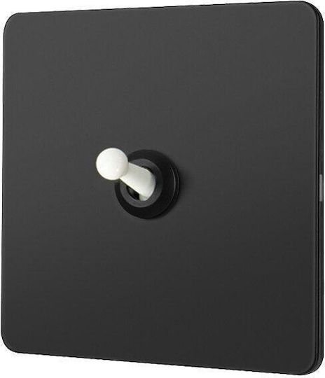 Luxtoggle Metal Switch Vichema 1gang 2way 10a Black