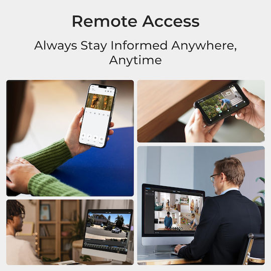 Reolink Argus Series B730 IP Dual Κάμερα Παρακολούθησης Wi-Fi 4K Μπαταρίας με Αμφίδρομη Επικοινωνία και Φακό 2.8mm