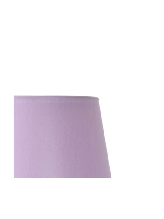 Veis Glass Table Lamp for Socket E14 with Lilac Shade and White Base