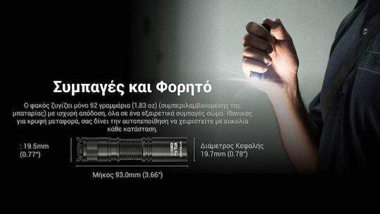 NiteCore Pro Φακός Κεφαλής LED IP68 με Μέγιστη Φωτεινότητα 800lm Multi Task Mt1a Pro