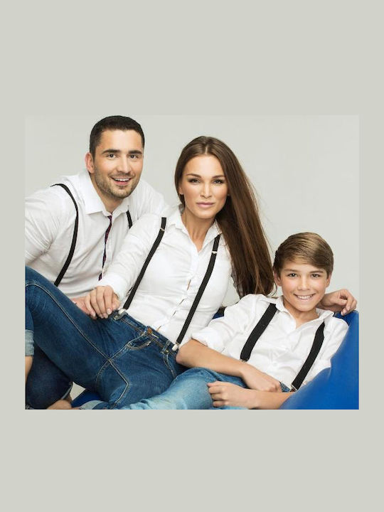 Men's Classic Clip Suspenders Pants S7410-1 Black Men's Classic Clip Suspenders Pants S7410-1 Black