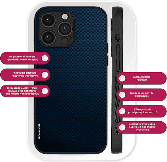 Калъф Sonique Carbon Series за Realme C51 Realme C53 Realme Note 50 Син