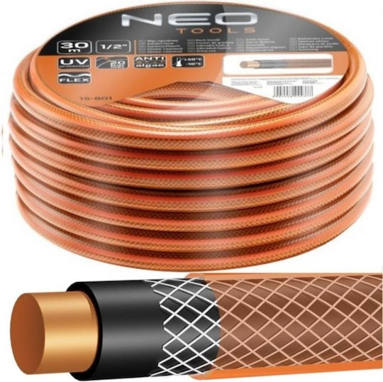 Neo Tools Λάστιχο Ποτίσματος 1/2" 30m