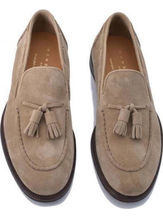 Suede Ανδρικά Loafers σε Καφέ Χρώμα