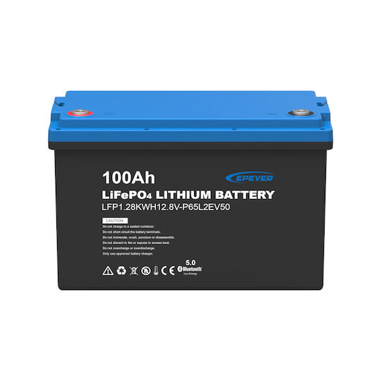 Epsolar Μπαταρία Φωτοβολταϊκών Λιθίου 12.8V 100Ah (13-LFP1.28KWH12.8V-P65L2EV50)
