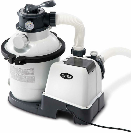 Intex Pool Pump Krystal Clear Filter Single-Phase with Horsepower 0.25hp and Maximum Water Flow 4500 liters/hour