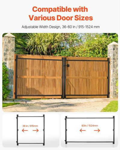 Vevor Gate Construction Kit Opening 36-60 Inches Height 6-7 Feet Mkzj3660w65hcnhz4v0
