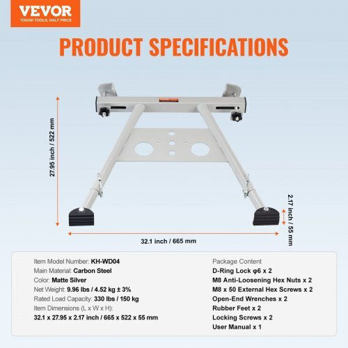 Vevor Adjustable Ladder Stabilizer Feet Extension Durable Support Tzwdqjzkdk00r10xwv0