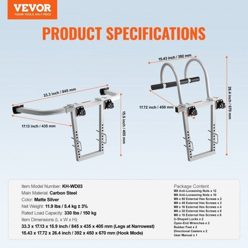 Vevor Ladder Stabilizer 2 in 1 Extension Roof Hook Tzwdq2h1k000c7qcyv0