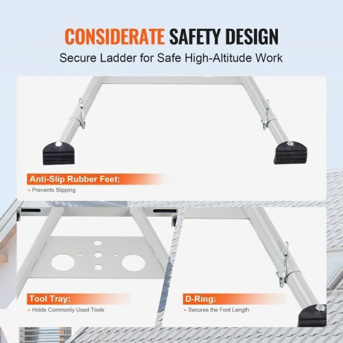 Vevor Adjustable Ladder Stabilizer Feet Extension Durable Support Tzwdqjzkdk00r10xwv0