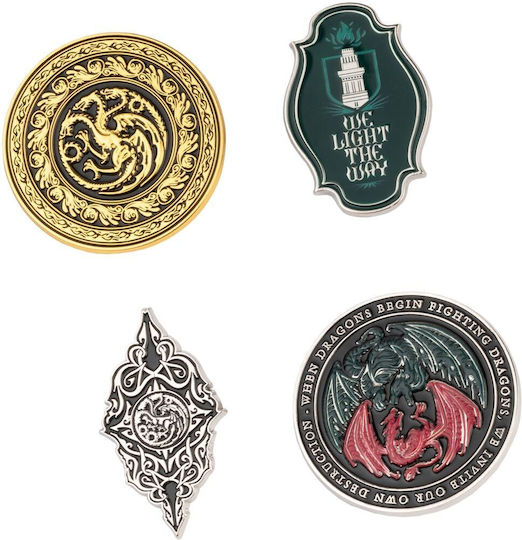 Game of Thrones Haus Drachen 4-Pin-Set