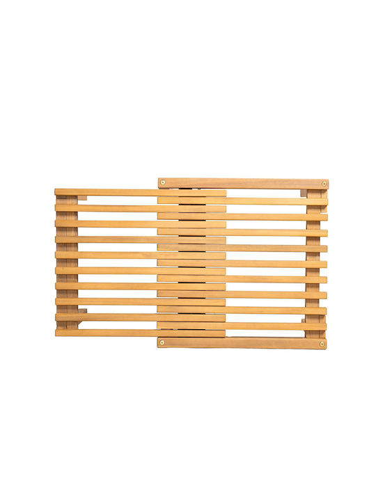 Hilfsmittel Gartentisch für Kleine Außenräume aus Akazie Ausziehbar Natürlich 50(+30)×50×40cm E2340
