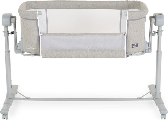 Cangaroo Cradle-Park C`est la Vie with Mattress and Wheels Light Grey