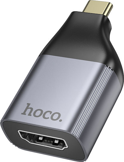 Hoco Konverter USB-C männlich zu HDMI weiblich Gray 1Stück OMX-6942007645584