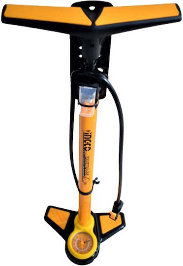 Ingco Hand Pump for Inflatables Double Action with Pressure Gauge