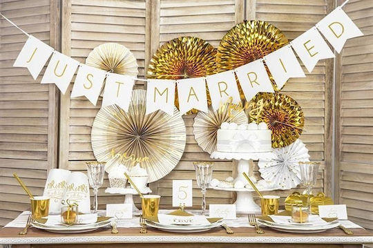PartyDeco Papier Box für Geschenke Gold 6x5.5x6cm. 10Stück