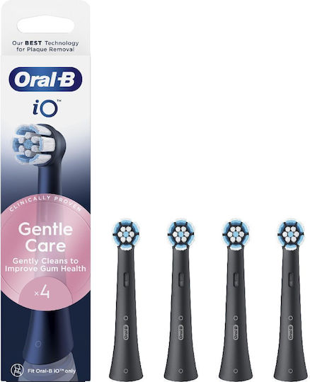 Oral-B iO Gentle Care Replacement Heads for Black 4pcs