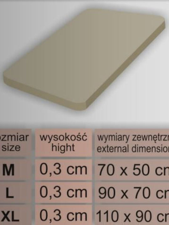 Hobbydog Χαλάκι Σκύλου Μαύρο 70x50εκ.