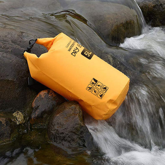 Waterproof Shoulder Bag 20L Yellow