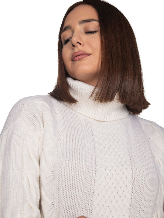 Women's Sweater Woolen Ecru