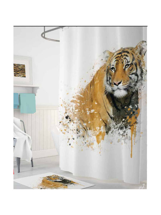 Tropik Home Душ завеса Тъканна 180x200см Tiger