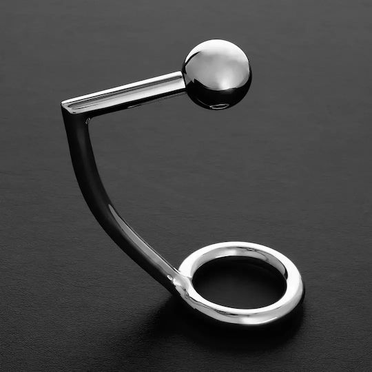 Shots Steel Intruder Metal Butt Plug With C-Ring