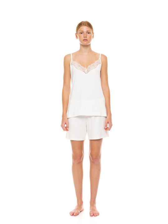 Pink Label Лятна Булчински Babydoll White