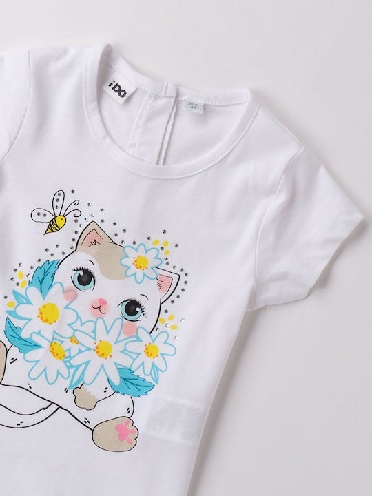 Παιδικό T-shirt Optical White