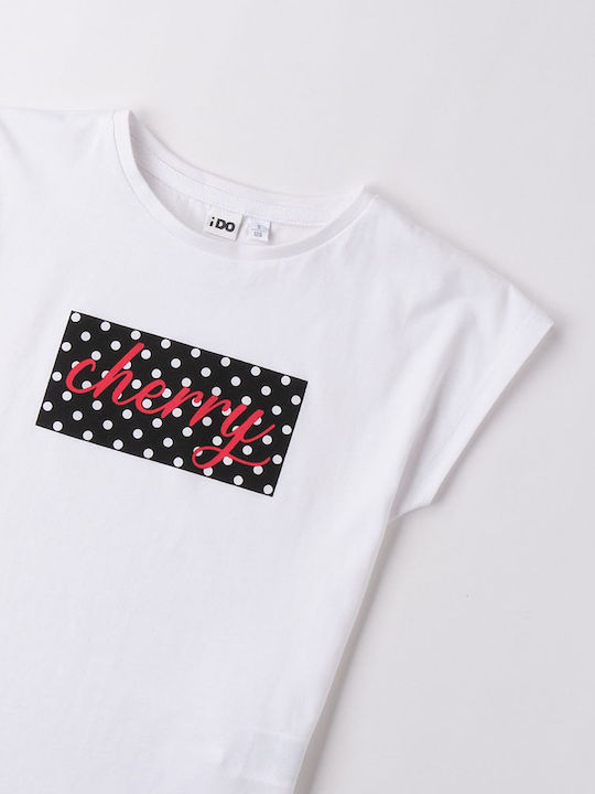 Tricou pentru copii Optical White