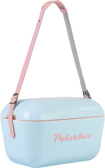 Polarbox Classic & Pop Style Portable Fridge 12lt Light Blue - Pink