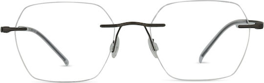 Safilo Weiblich Metallisch Brillenrahmen Silber 7A 115 R80